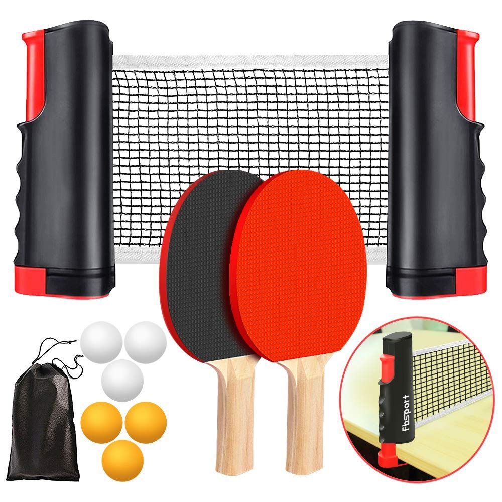 Table Tennis Kit Bag - Conjunto de Rede Retrátil para Ping