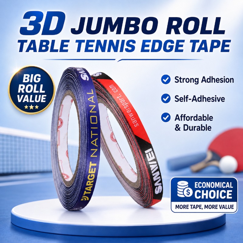 Table Tennis Grip Tape - Fita Protetora de Borda para Raquete