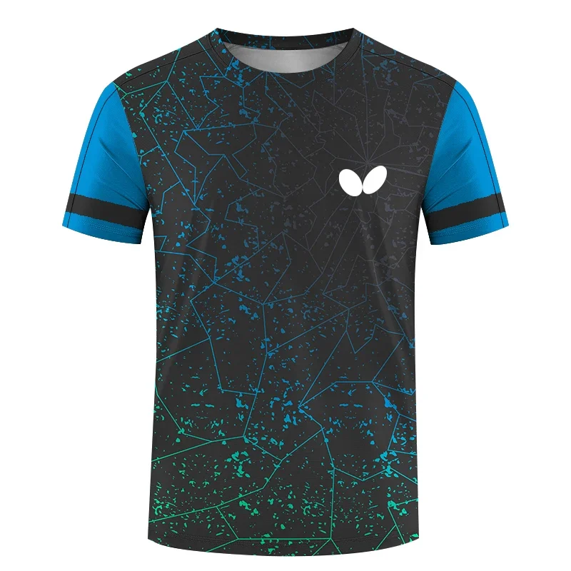 Table Tennis Club Jersey - Camiseta masculina de manga curta, gola