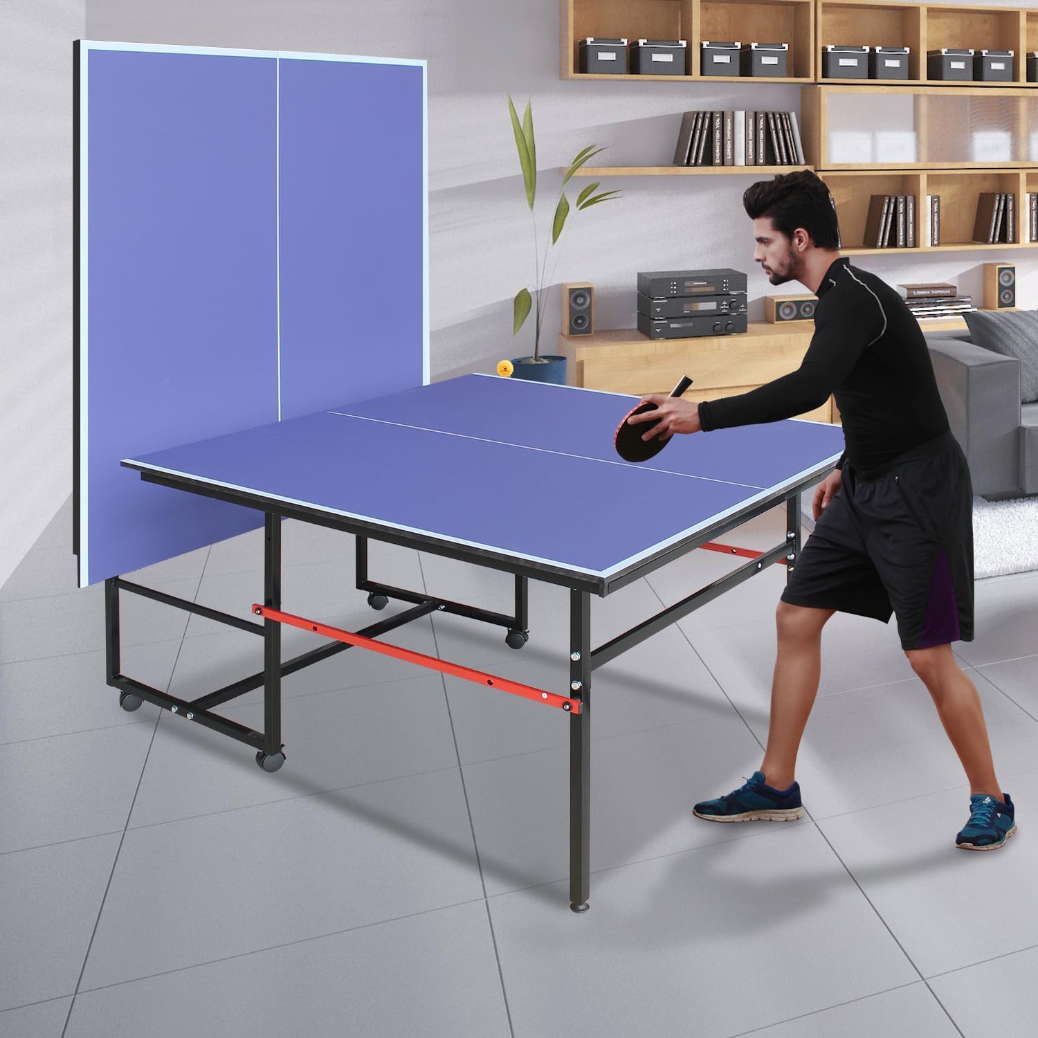 Mesa de pingue-pongue portátil - Table Tennis Folding Table avaliação e preço