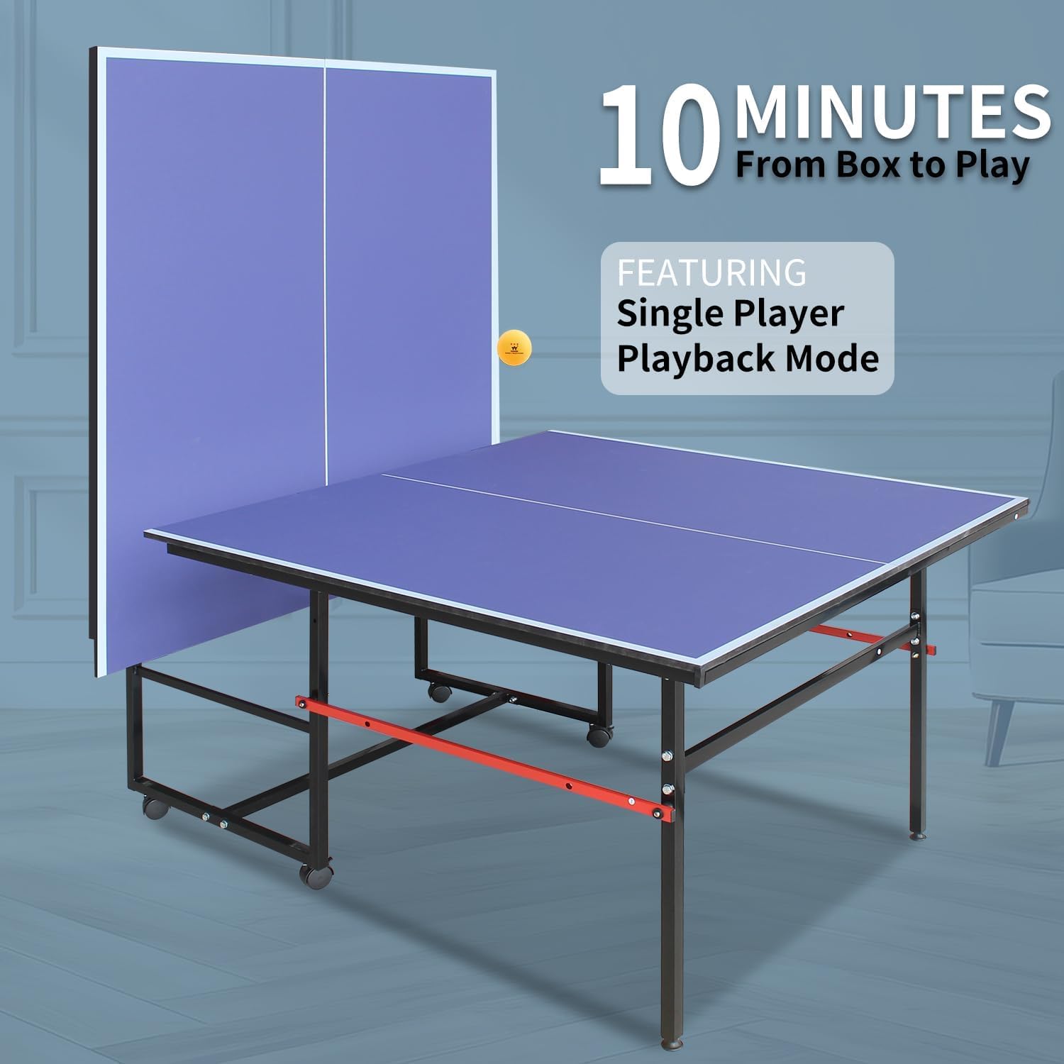 Mesa de pingue-pongue portátil - Table Tennis Folding Table avaliação e preço