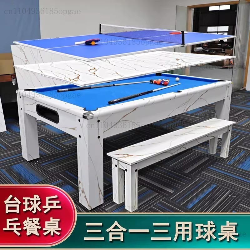 Mesa de bilhar quatro em uma f - Table Tennis Folding Table avaliação e preço