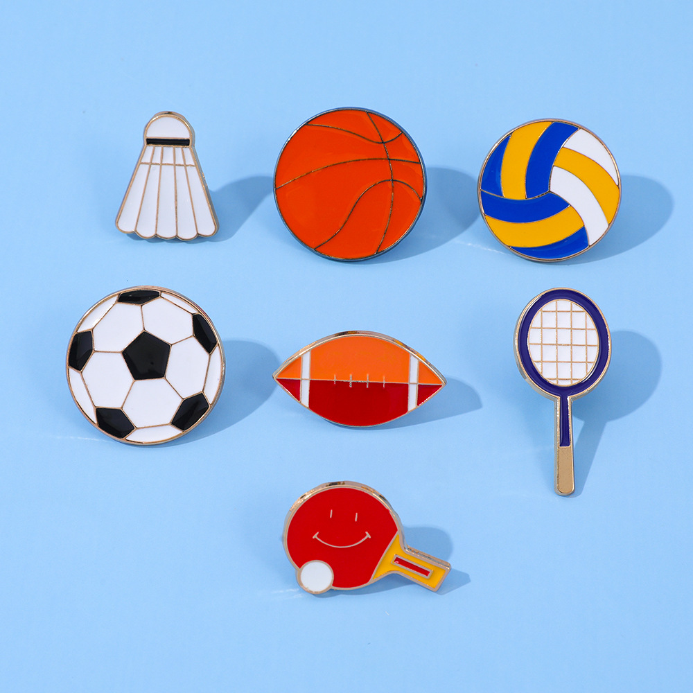 1 Conjunto de Broches de Liga  - Table Tennis Cartoon avaliação e preço